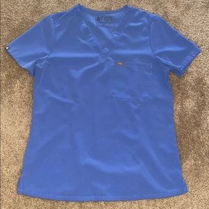 Ceil blue Catarina Figs scrub top